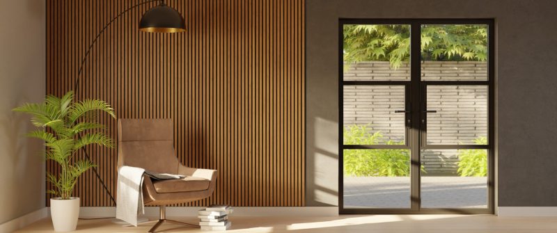 powder coated aluminium doors