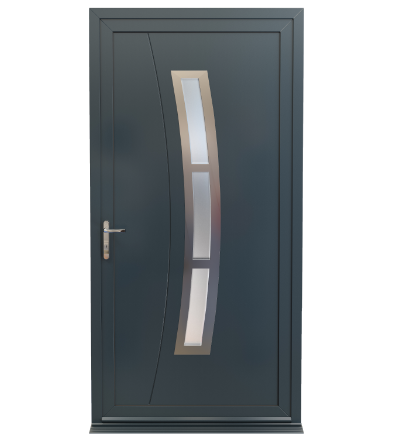 anthracite aluminium front door