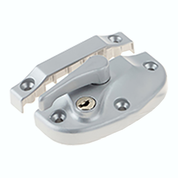 Sash Lock with keep _Satin Stainless Steel